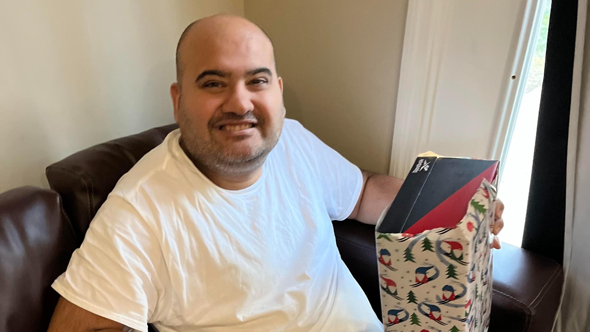 Adult opening gift