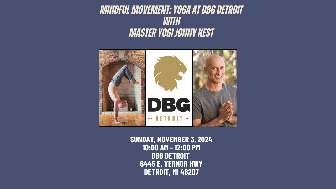 DBG Detroit Mindful Yoga Event Classy Hero Image for Classy (1)
