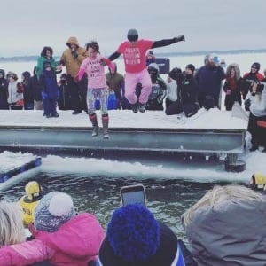 Duane & Hillary Baldwin PLUNGE for Special Olympics Michigan