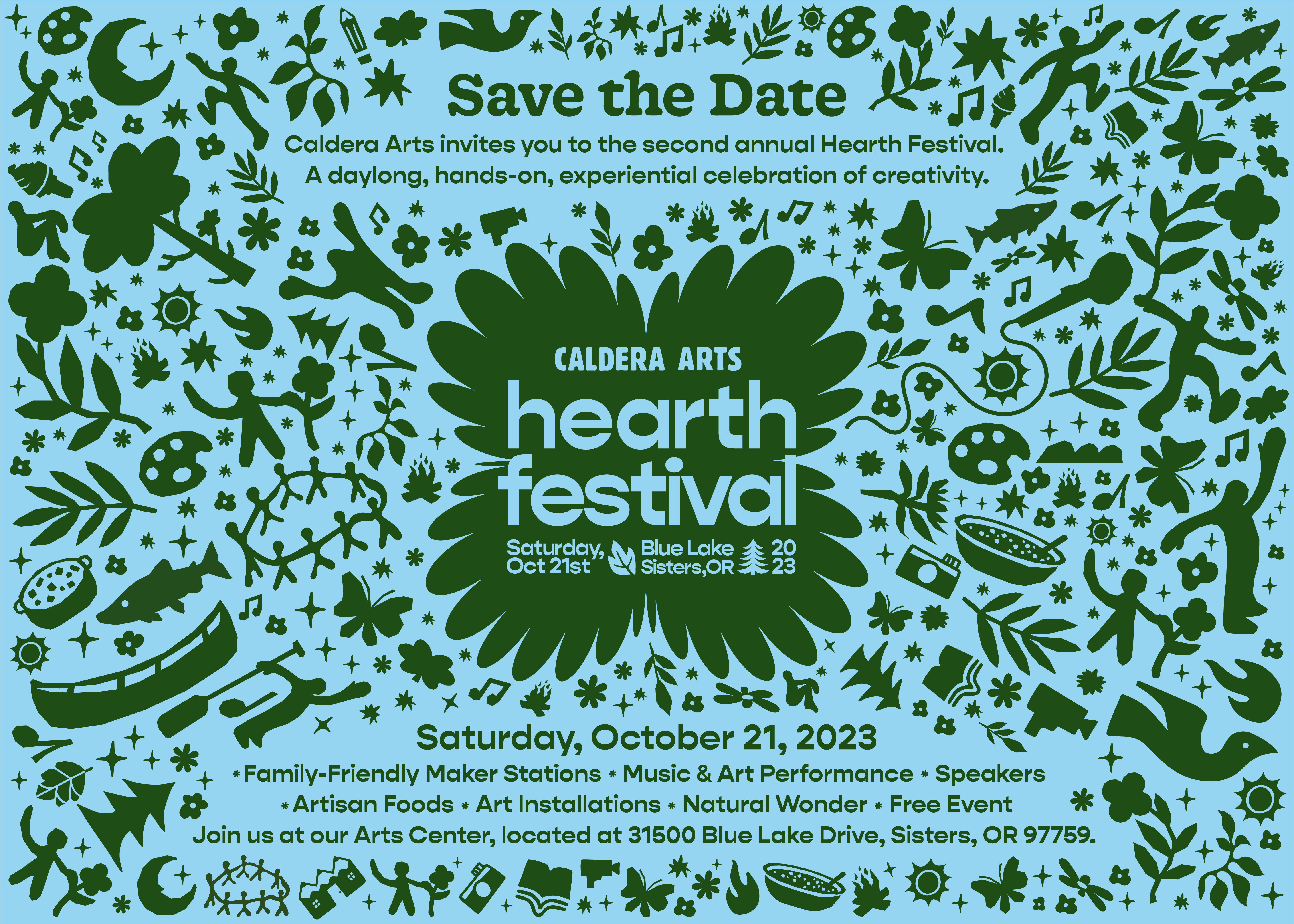 2023 Hearth Festival at Caldera Arts Center Campaign