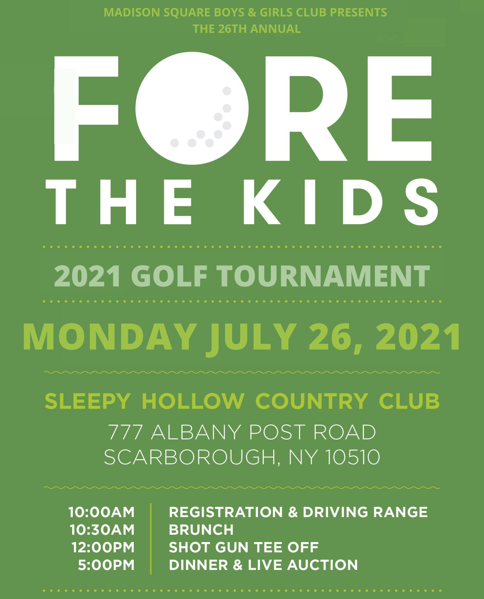 Fore The Kids Golf Tournament Campaign Fore The Kids Golf Tournament Campaign