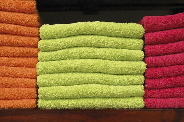 Stacked towels
