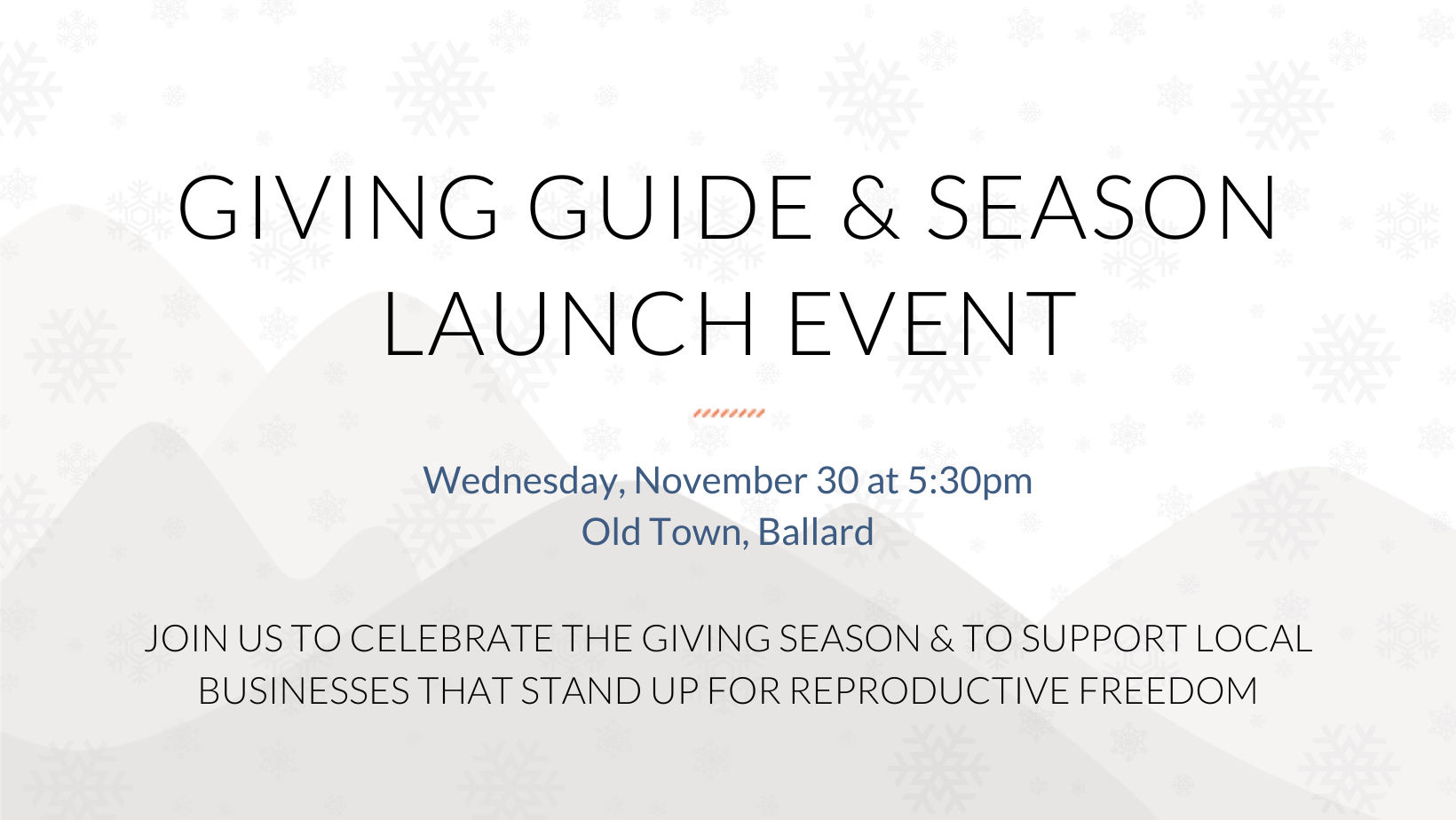 Giving Season KickOff Event Campaign
