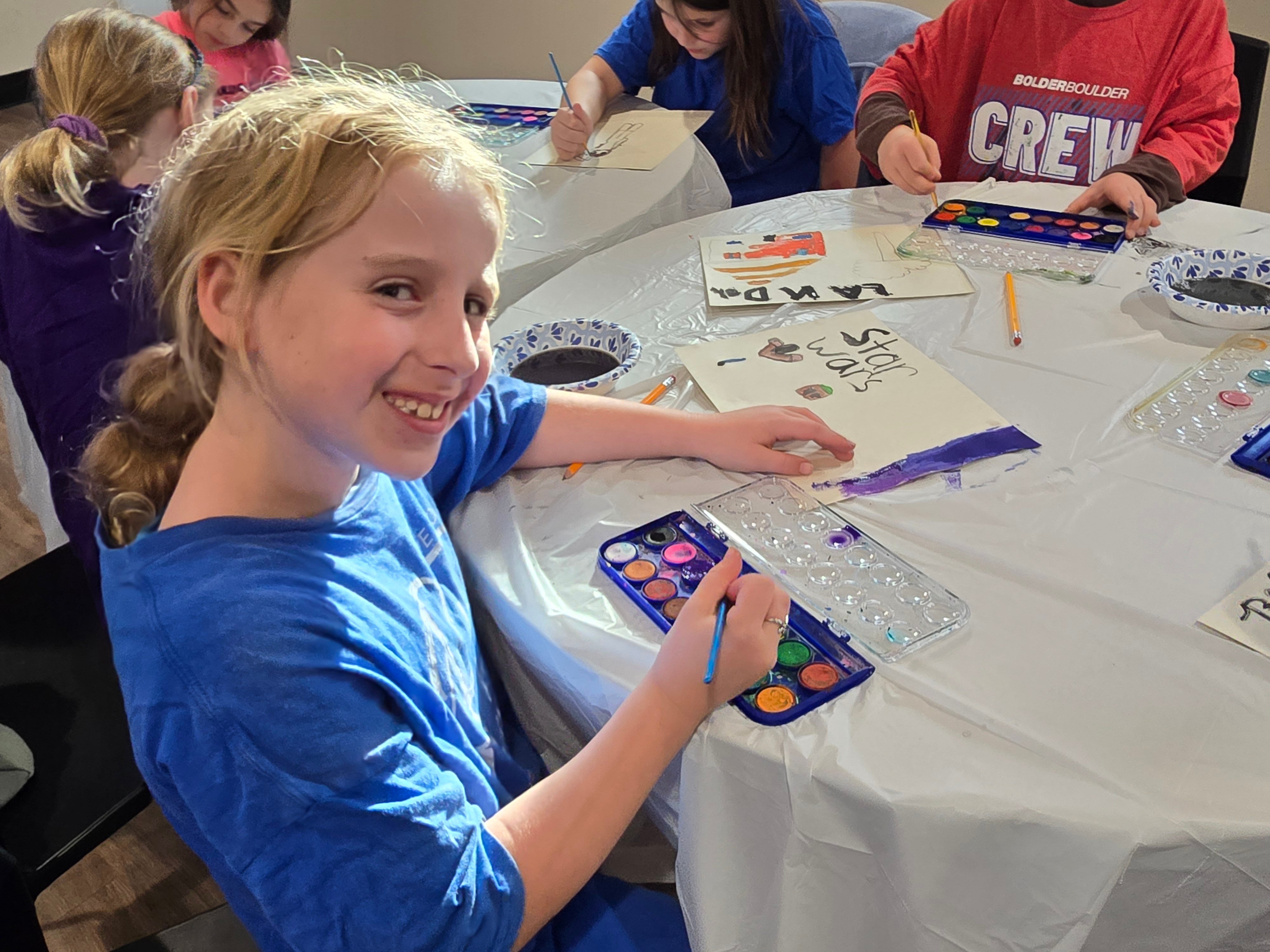 Girl with crafts