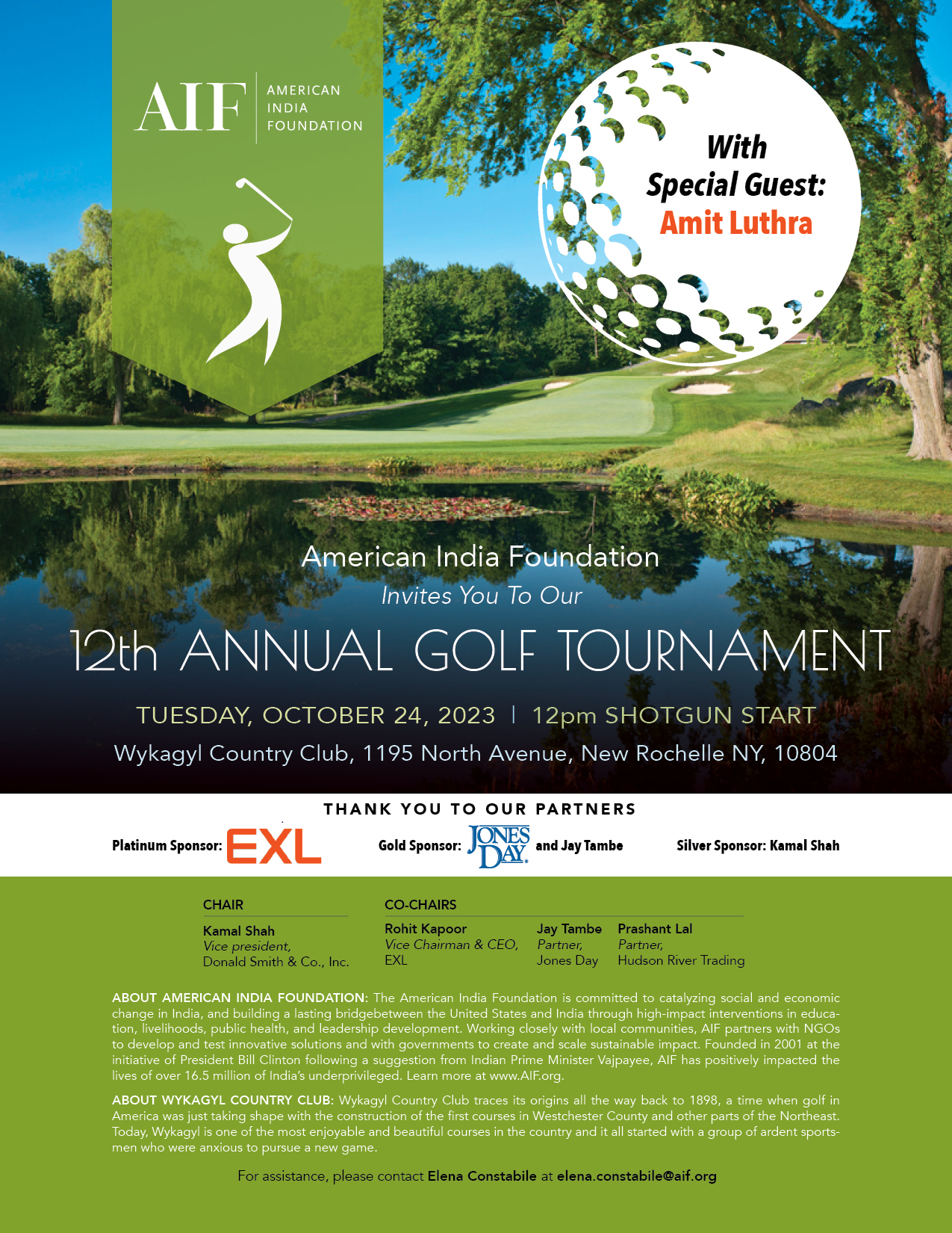 AIF 12th Annual Golf Tournament - Campaign