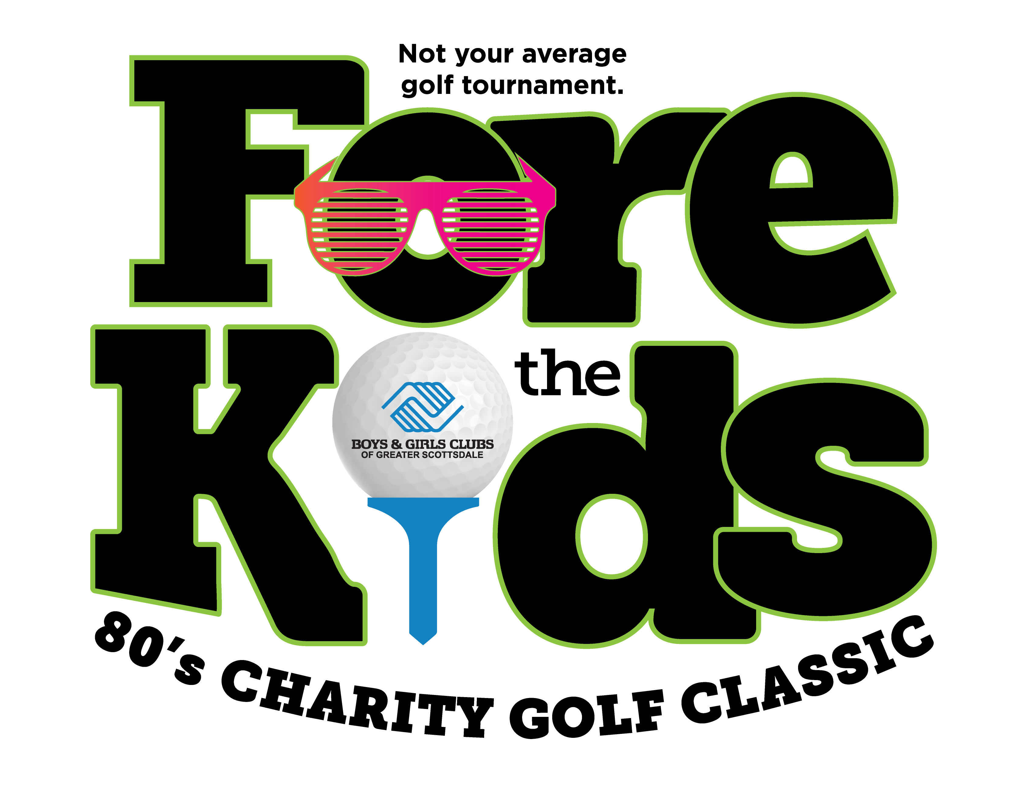 2024 Fore the Kids LOGO - green vertical