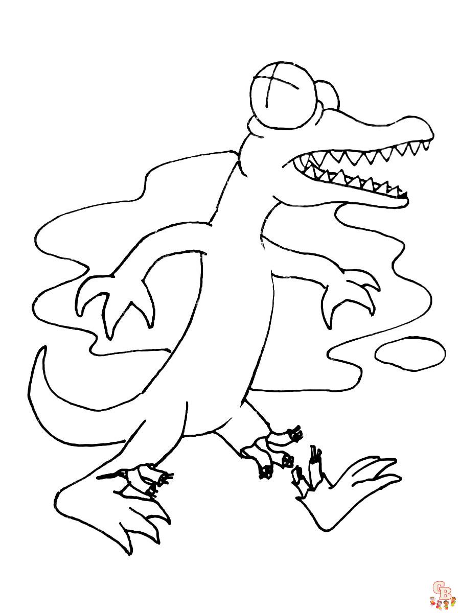 The Orange Rainbow Friends coloring page - Download, Print or Color Online  for Free