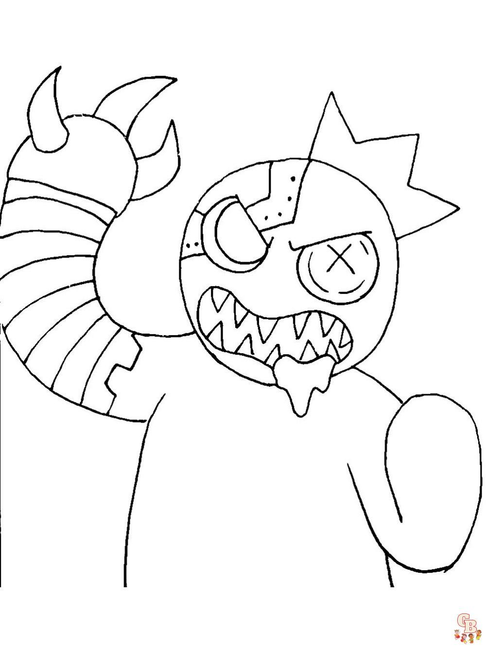 Rainbow Friends Coloring Pages: A Colorful Adventure