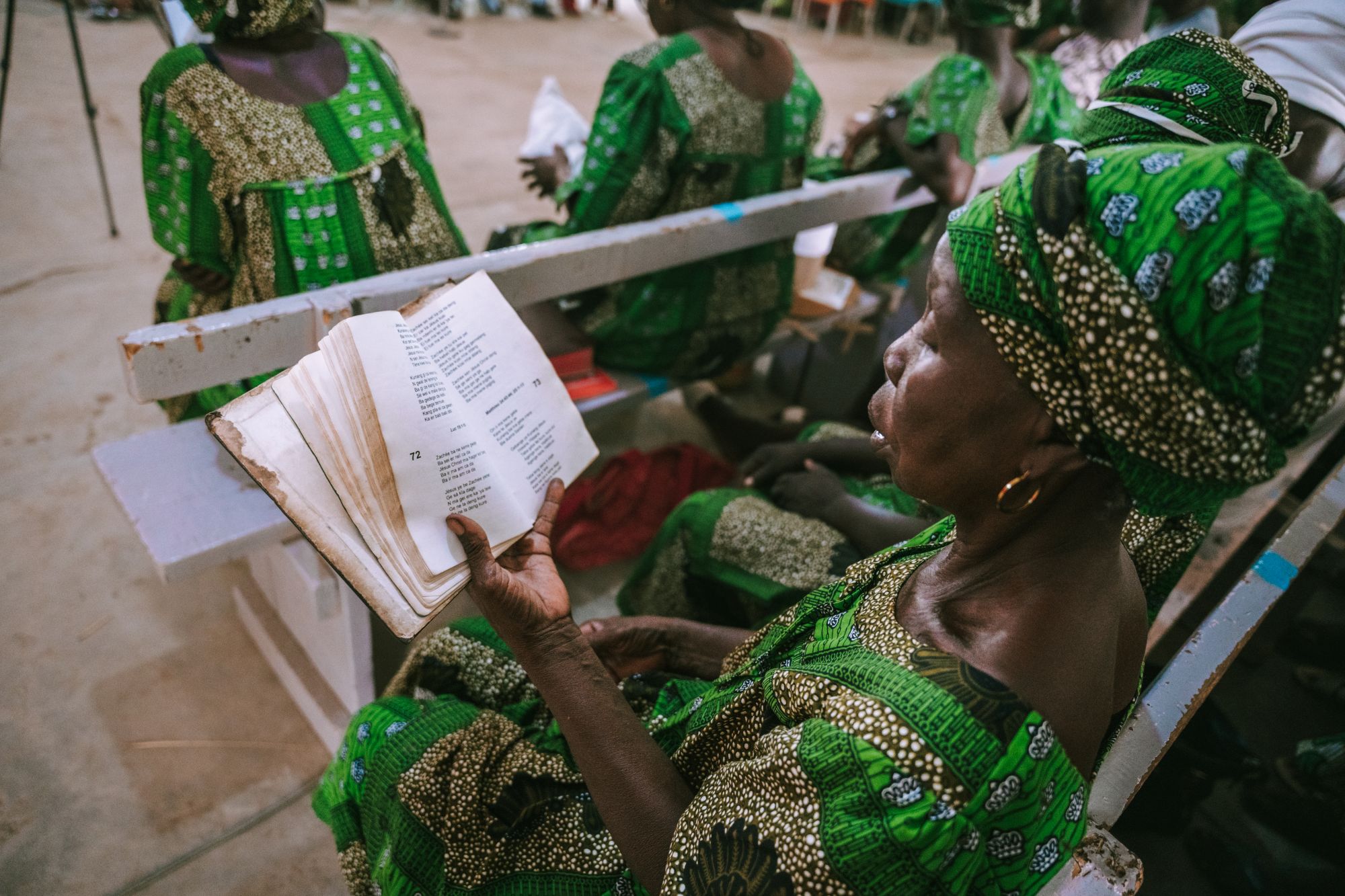 Woman holding a Bible