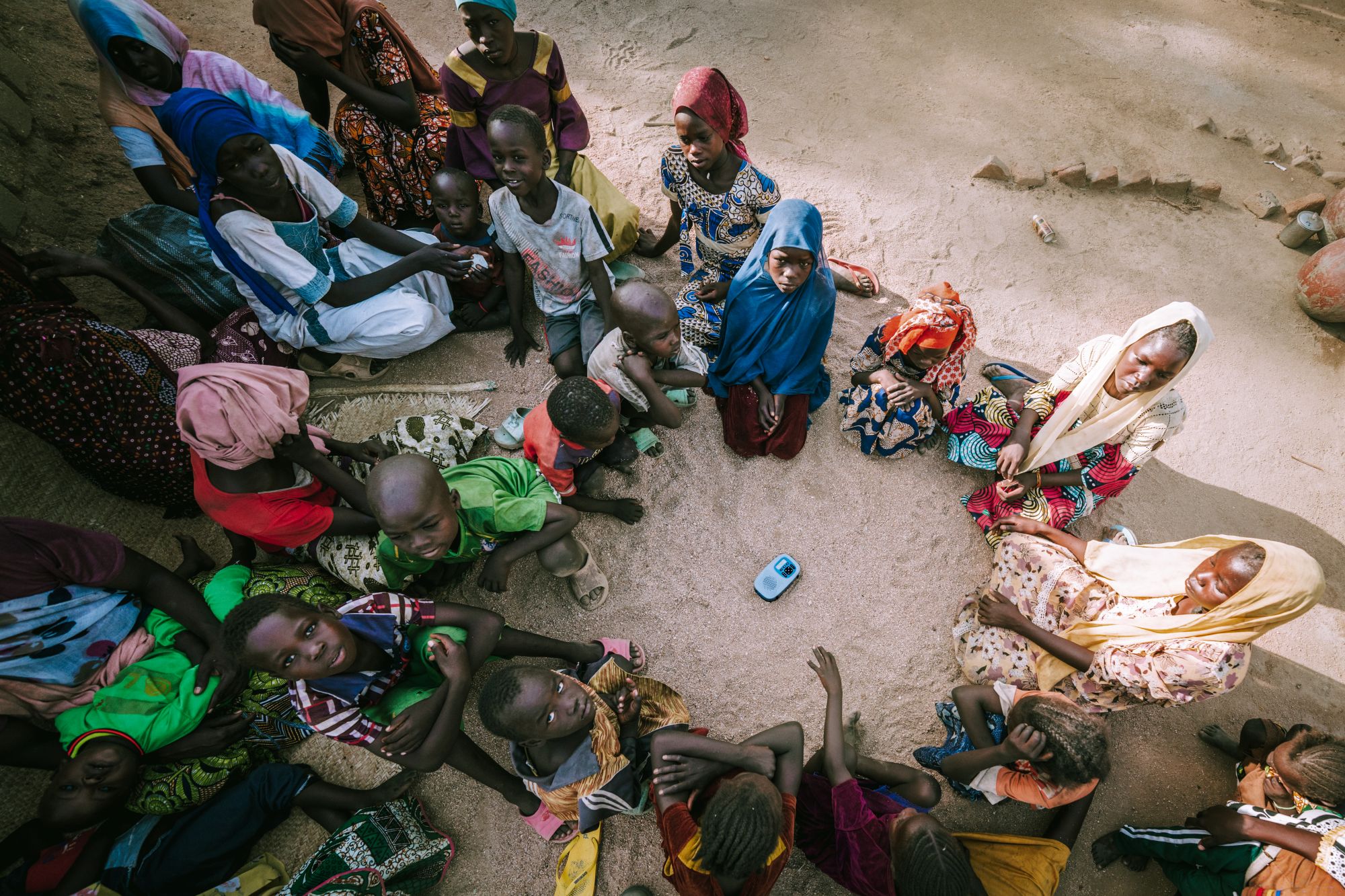 group around an Audio Bible