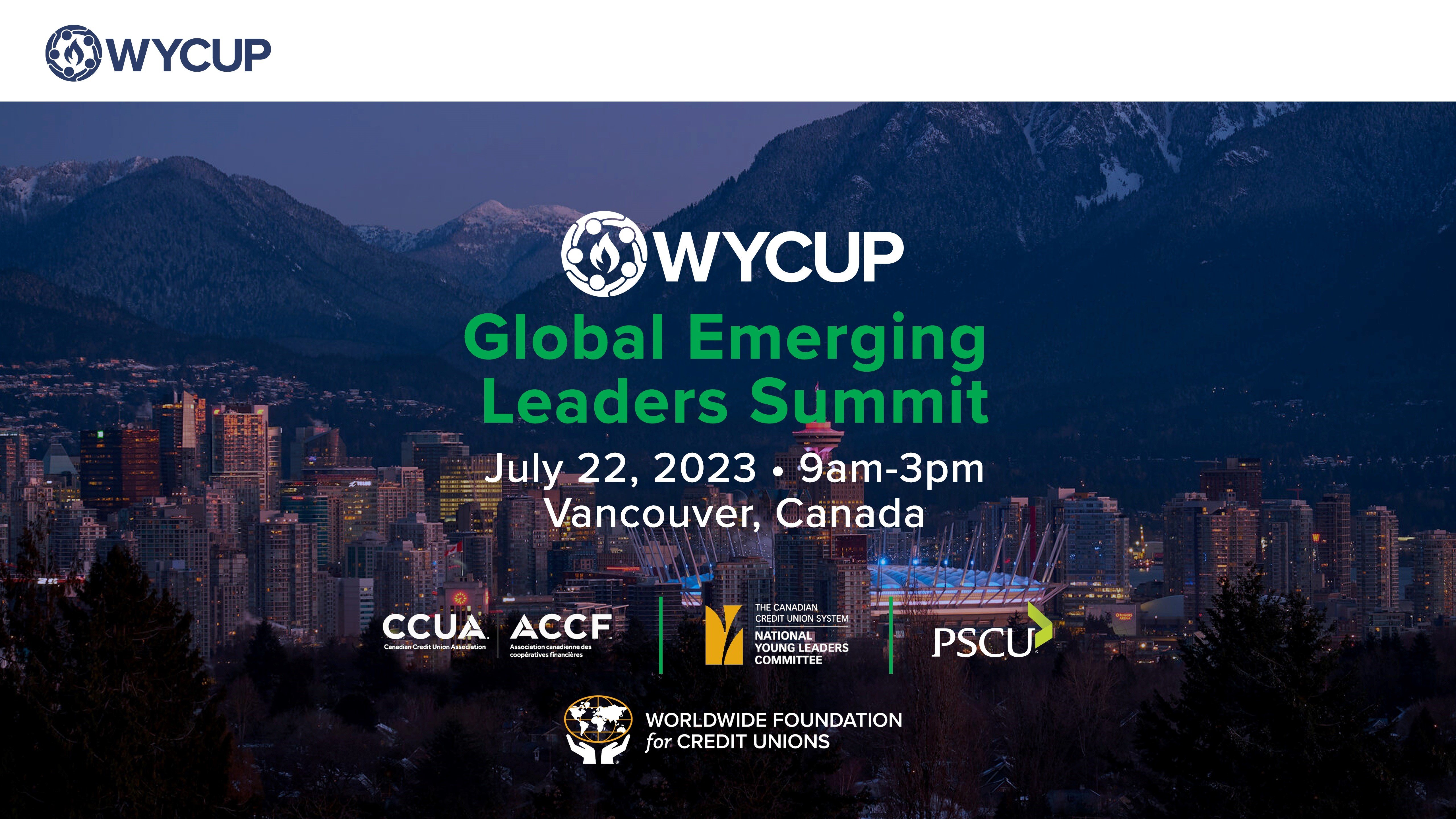 WYCUP Global Emerging Leaders' Summit - Campaign