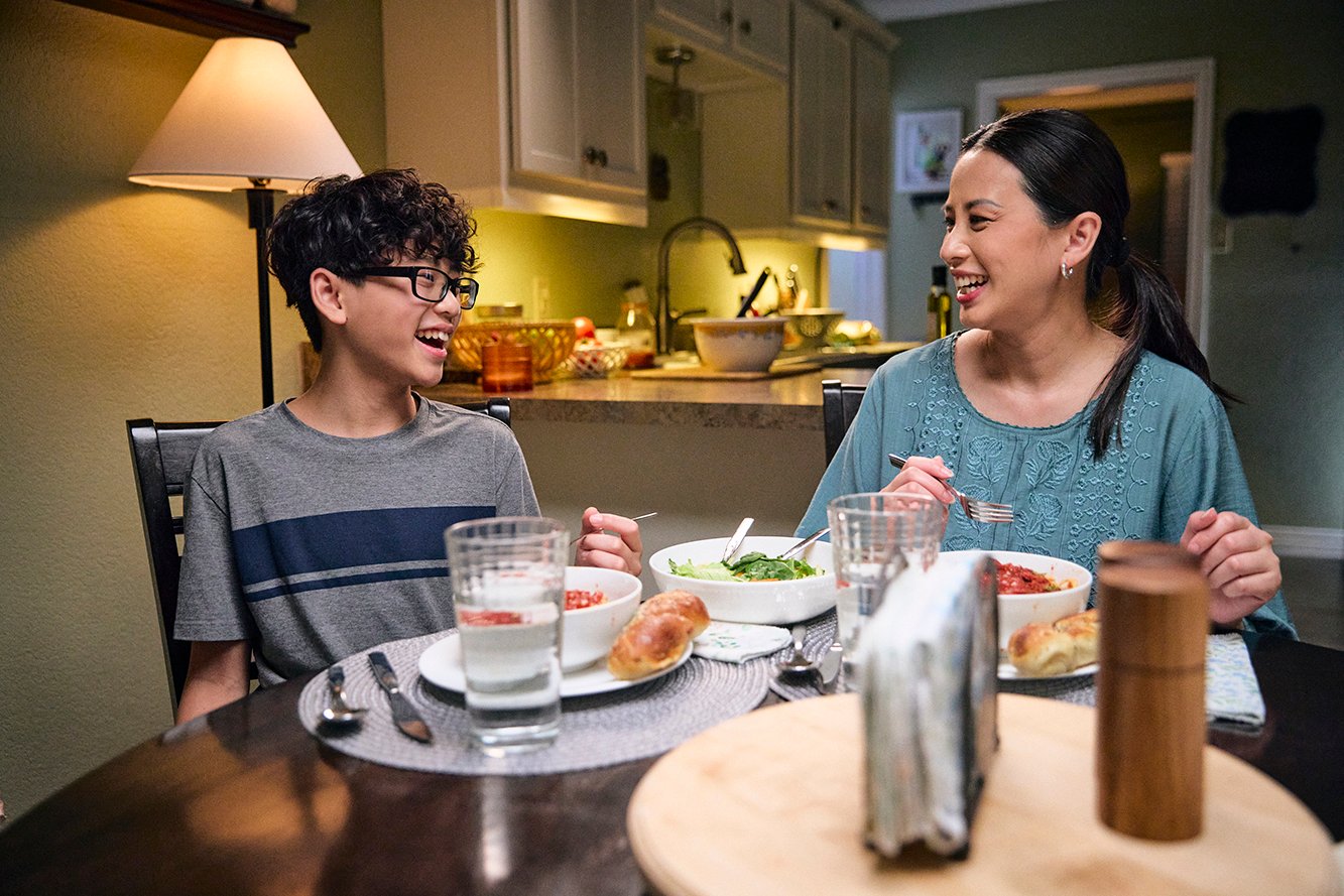 A Salvation Army Officer sorting food donations.