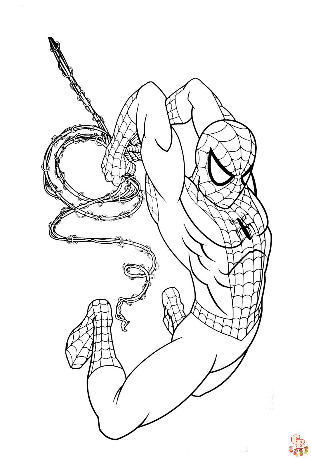 Coloriage Spiderman Coloriages - Dessins à Colorier Spiderman à Imprimer