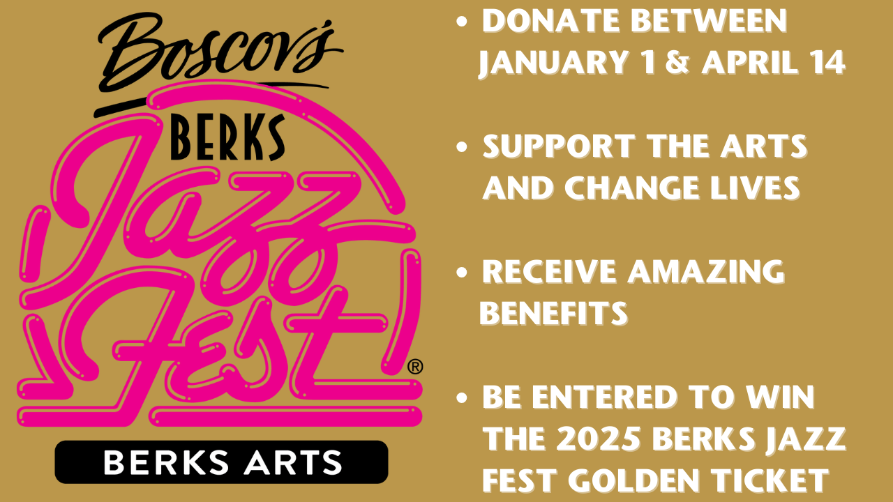 2025 Berks Jazz Fest Golden Ticket Challenge Campaign