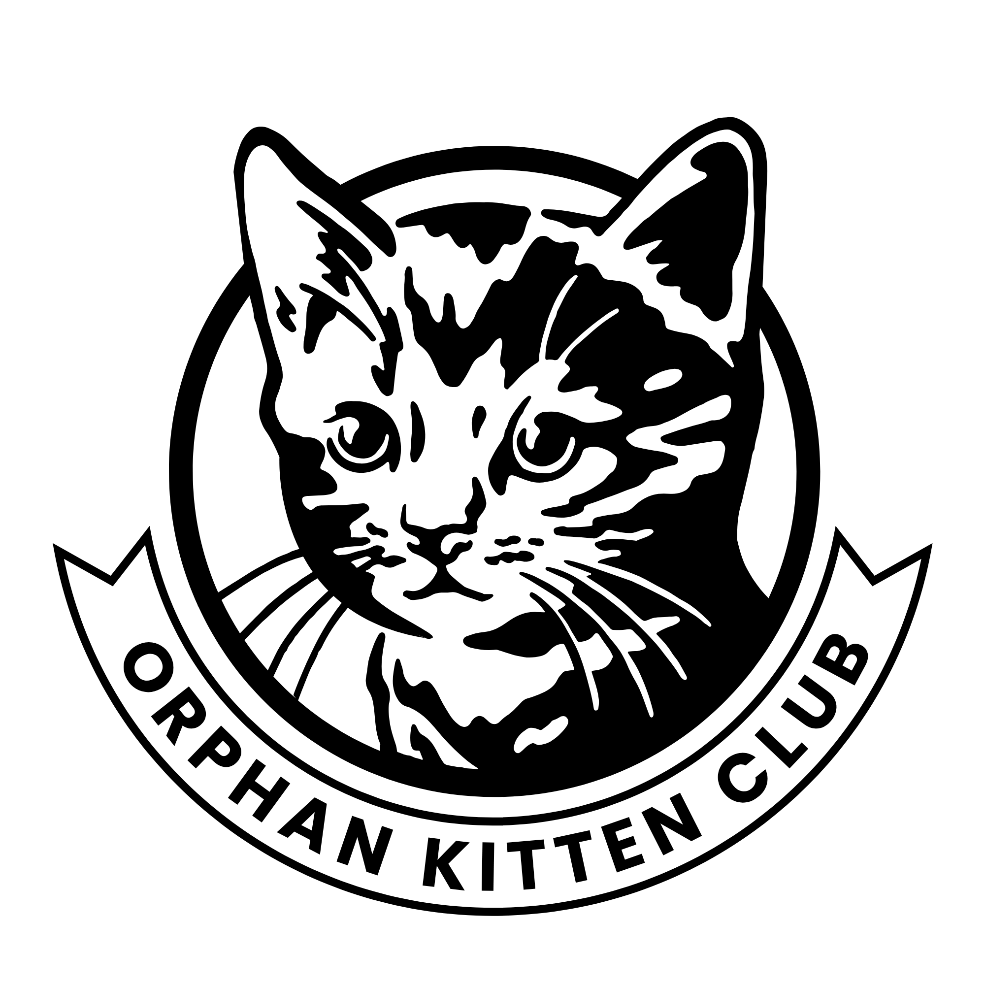 Orphan Kitten Club logo logo