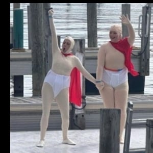 Katie Boggia The old fart queen jumper doing it again!