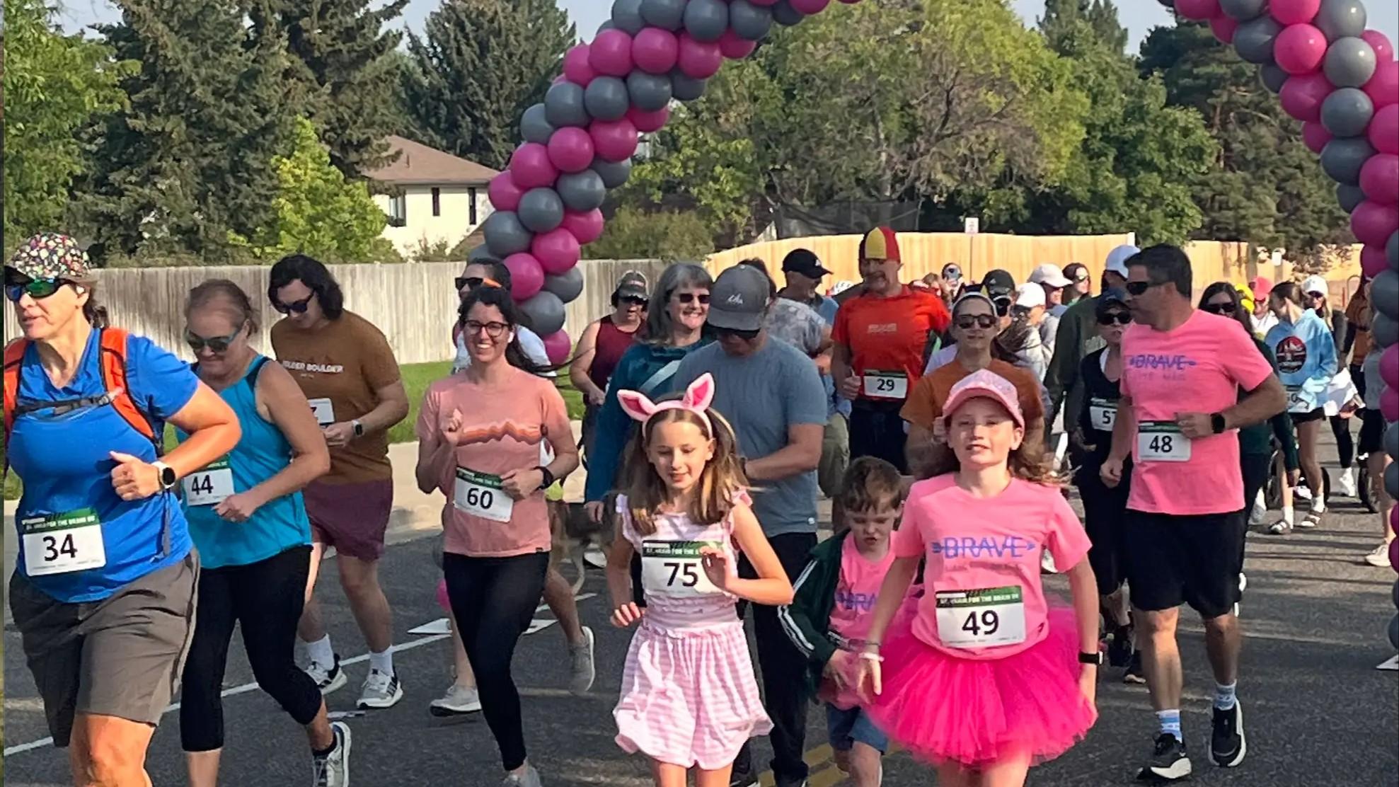 Community runners at the previous St. Vrain 5K event