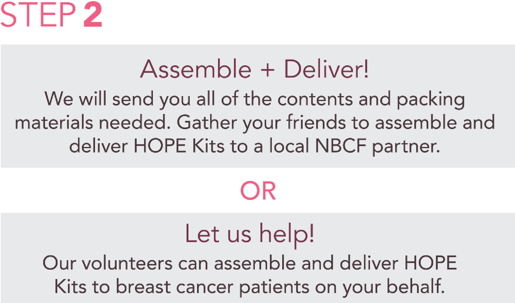 HOPE Kit Packing Party Campaign