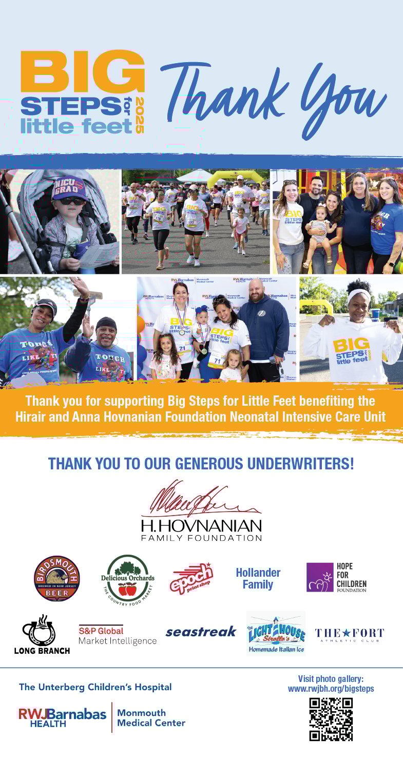 Many thanks to all of the Big Steps for Little Feet Supporters