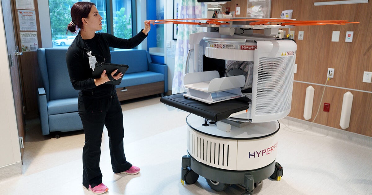 Nurse with Portable MRI