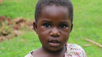 young girl in Uganda