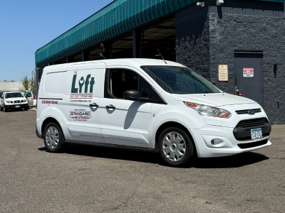 The Lift Garage's mobile van parked in the parking lot.