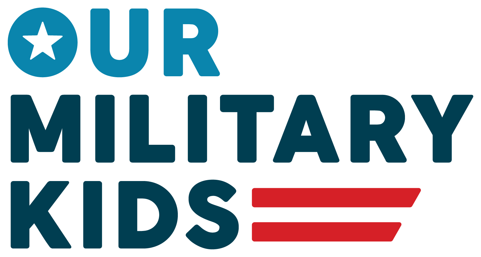 Our Military Kids logo logo
