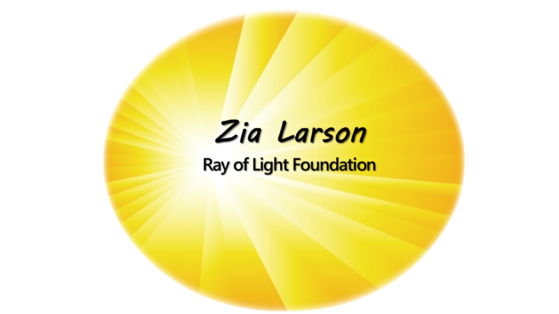 Zia Larson's Ray of Light Foundation logo logo
