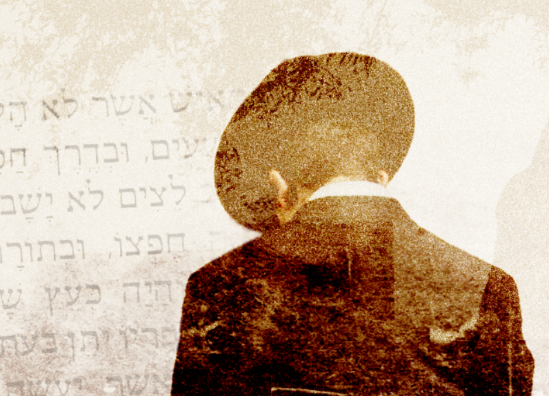 Man reciting Tehillim