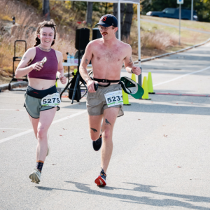 Rob running in a road race