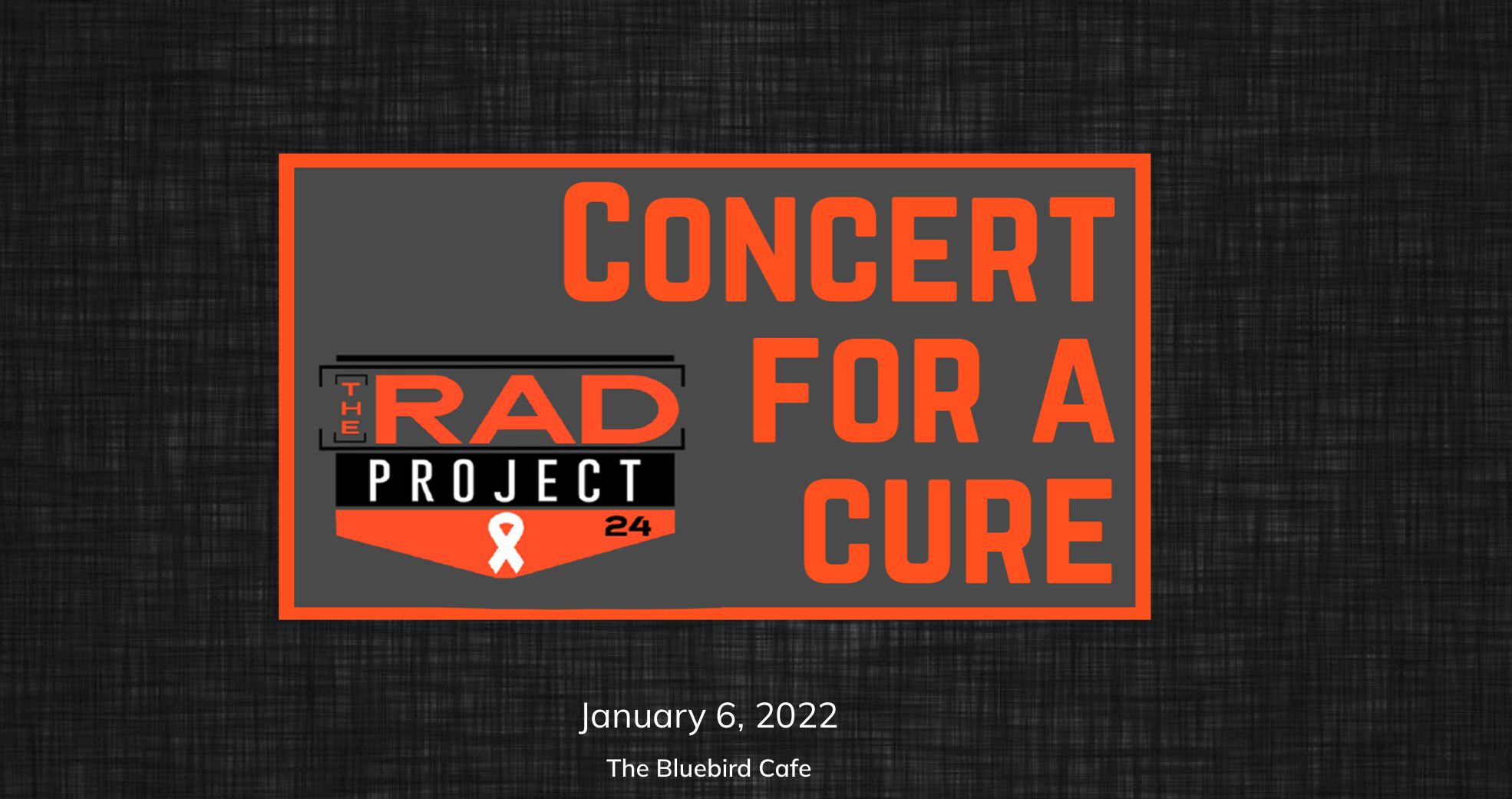 The RAD Project's Concert for a Cure 2024 Campaign