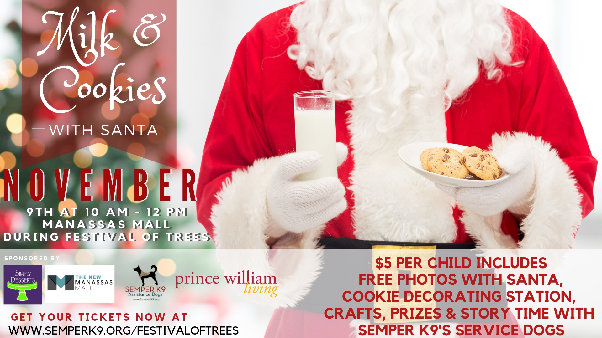 Milk &amp; Cookies with Santa