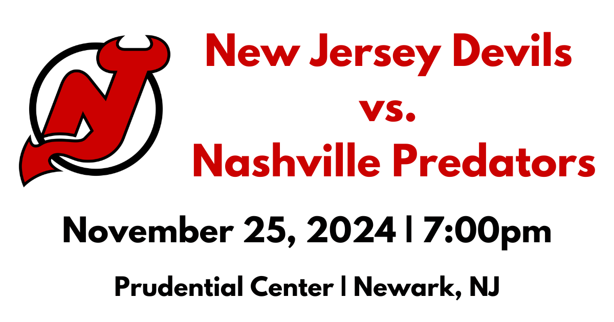 New Jersey Devils vs. Nashville Predators November 25 2024 Campaign