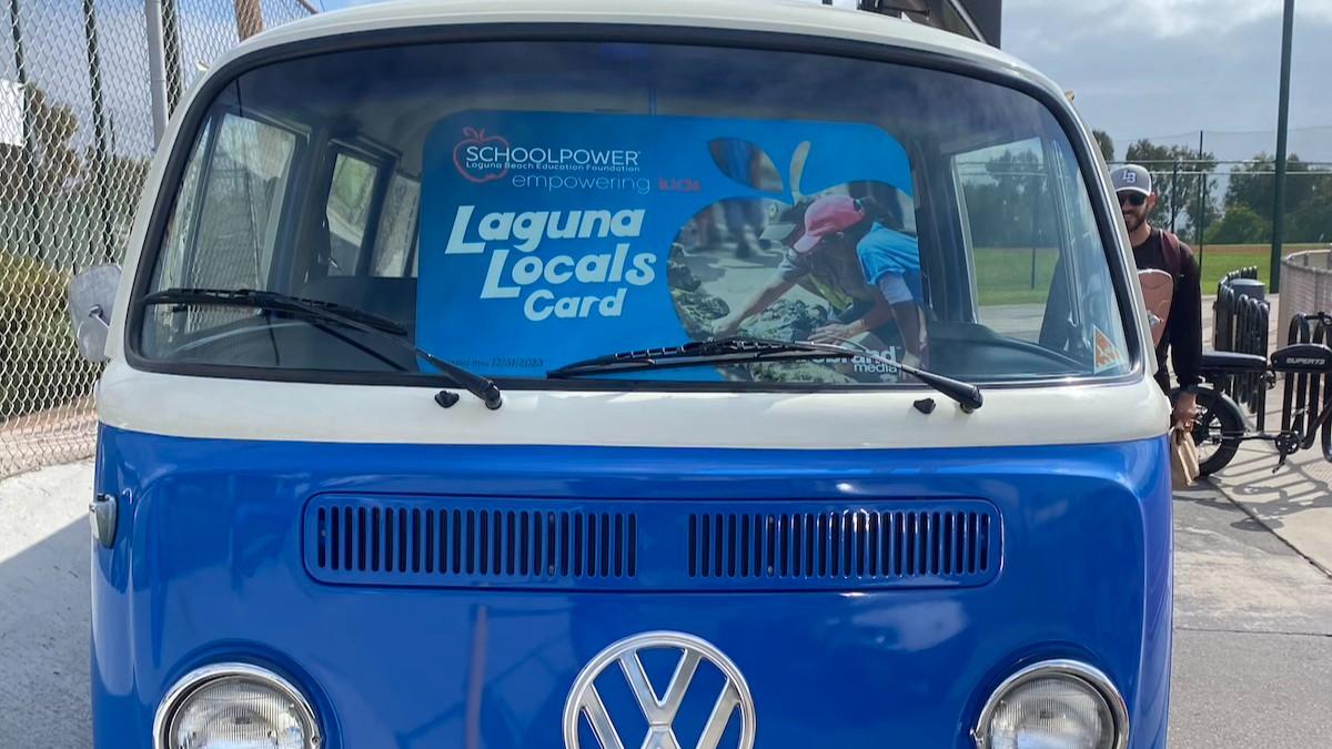 locals card in VW bus