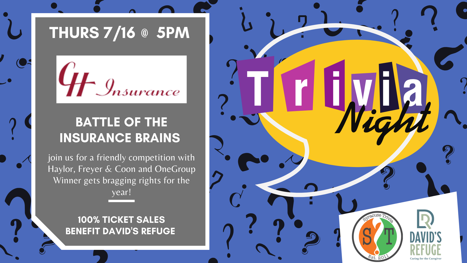 CH Insurance Battle of the Insurance Brains Trivia Night