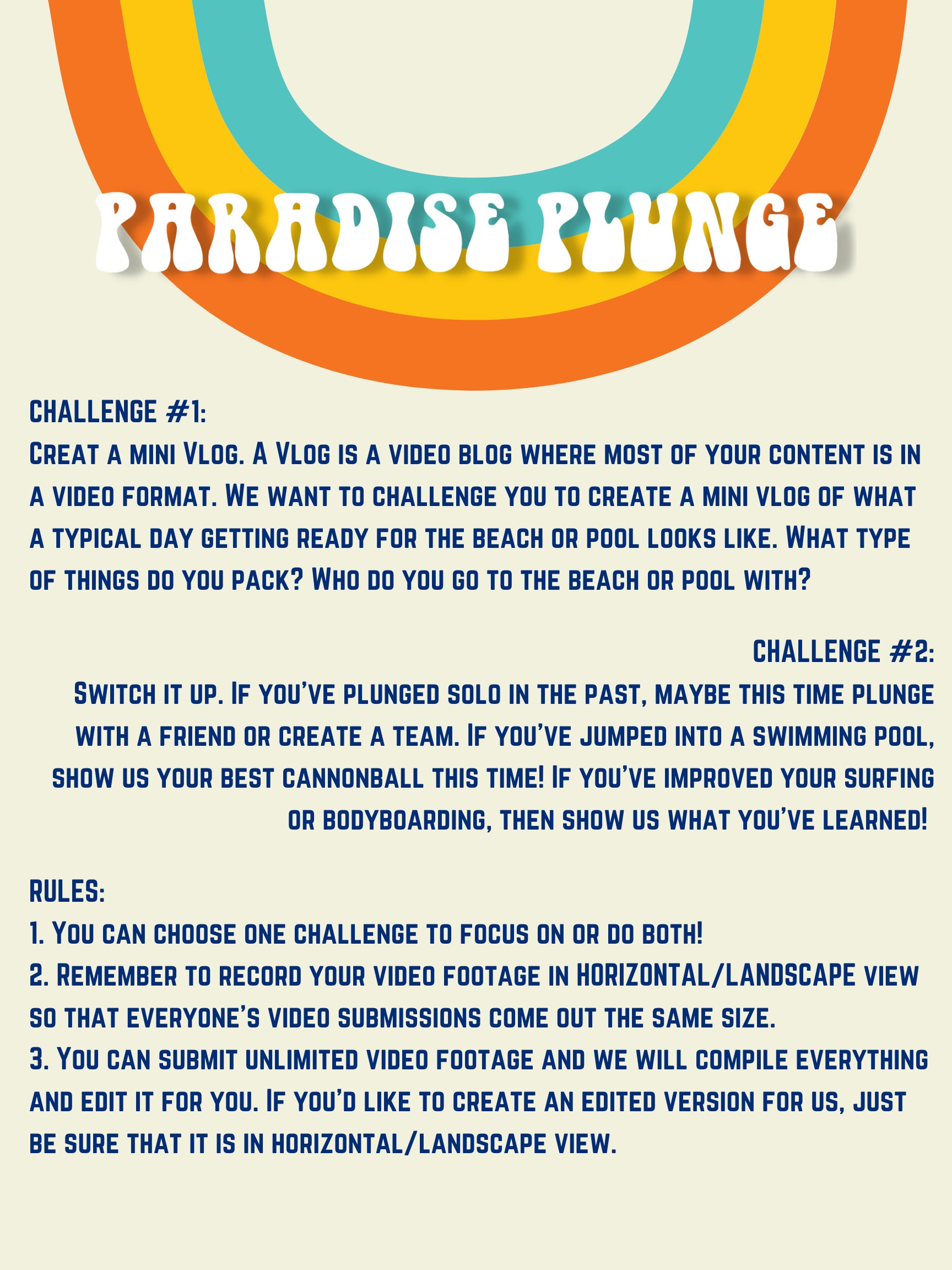 Paradise Plunge 2023 - Campaign