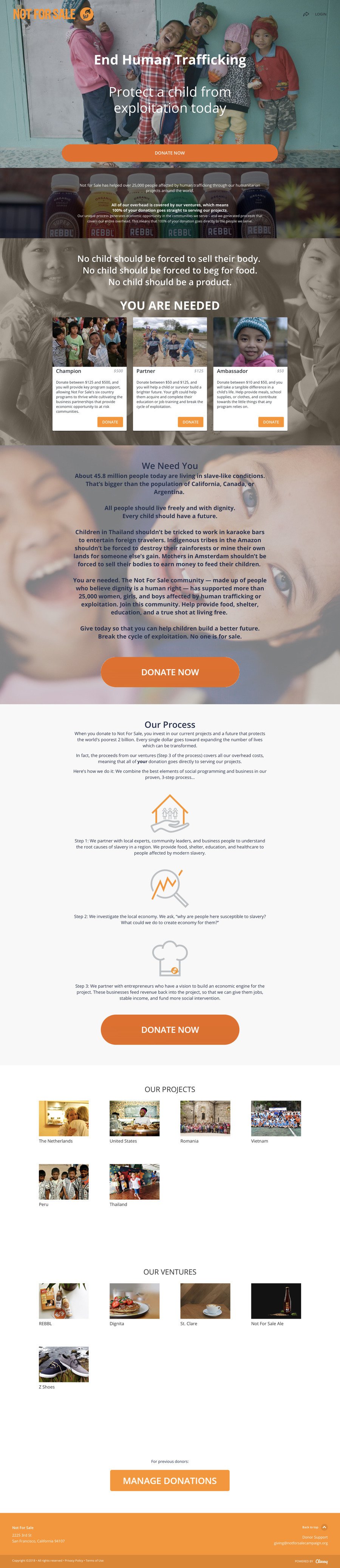 End Human Trafficking , a Crowdfunding campaign on Classy.org