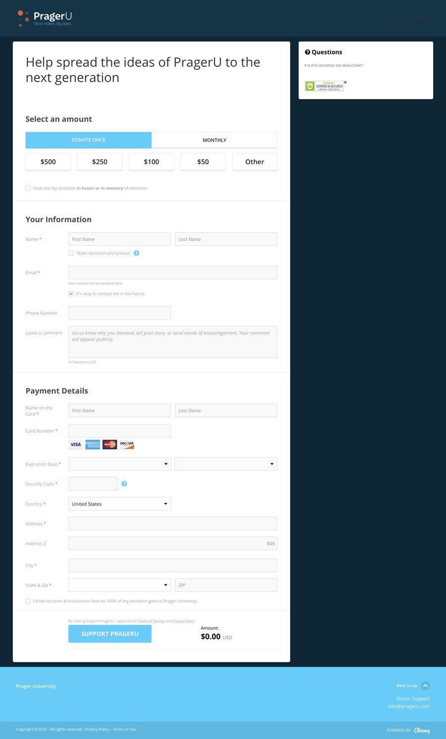Targeted Email Campaign , a Donation campaign on Classy.org
