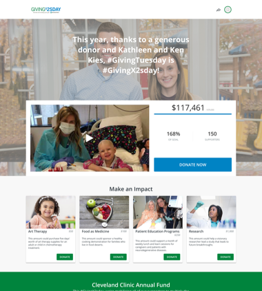 Cleveland Clinic’s Giving Tuesday Campaignthumbnail