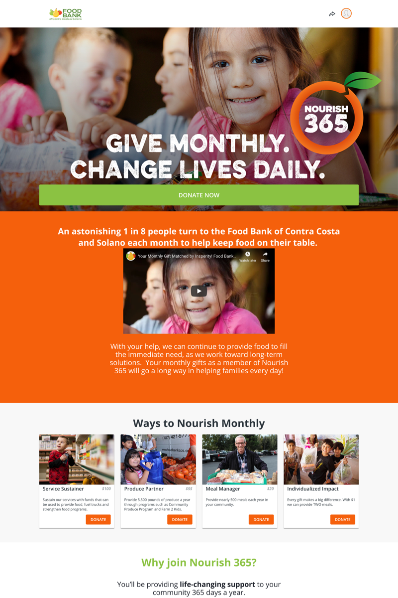 Food Bank of Contra Costa and Solano’s Nourish 365 Campaigncampaign image