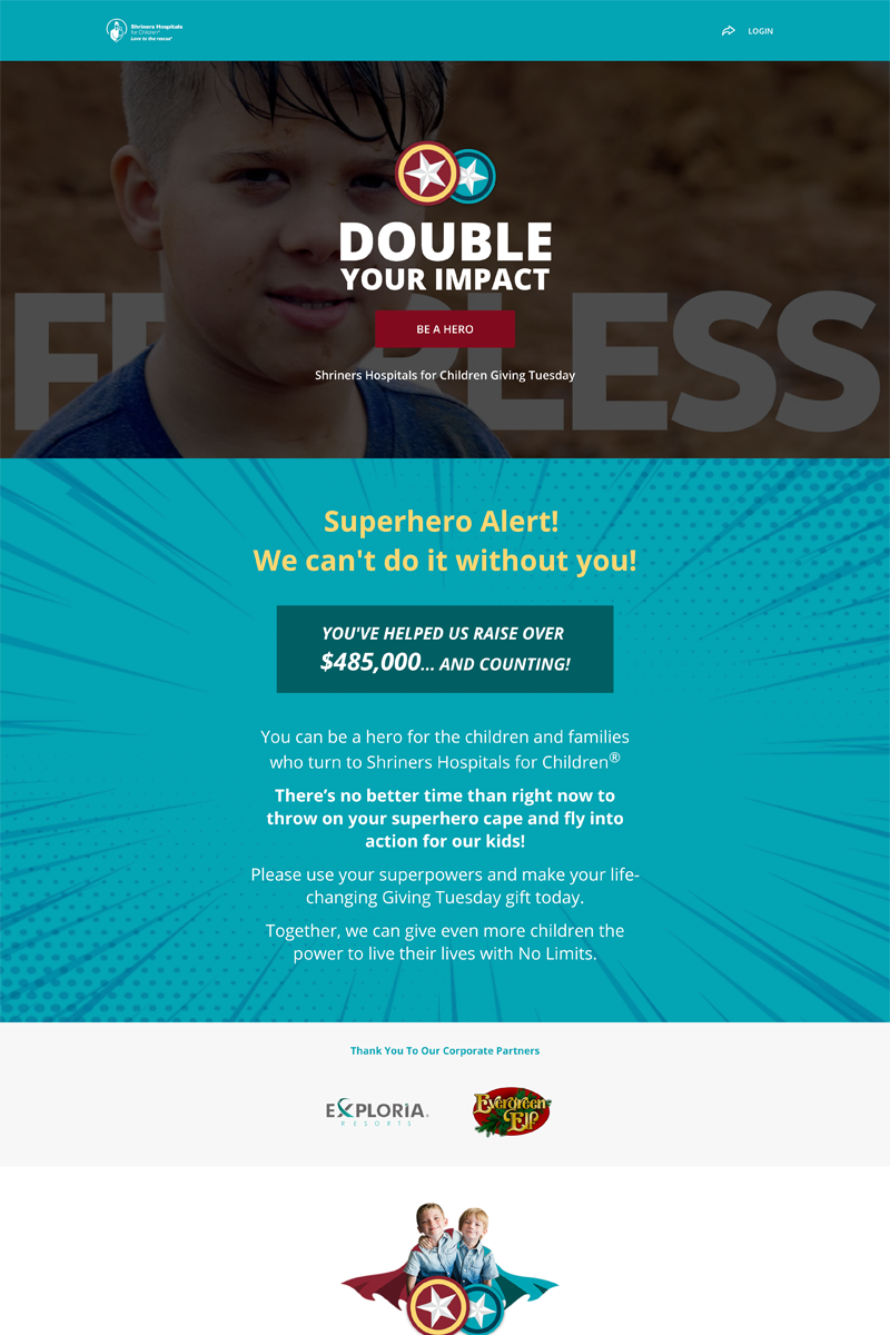 Shriner's Hospitals for Childrencampaign image