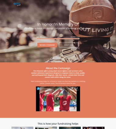 First Descents’ In Honor/In Memory Of Campaignthumbnail