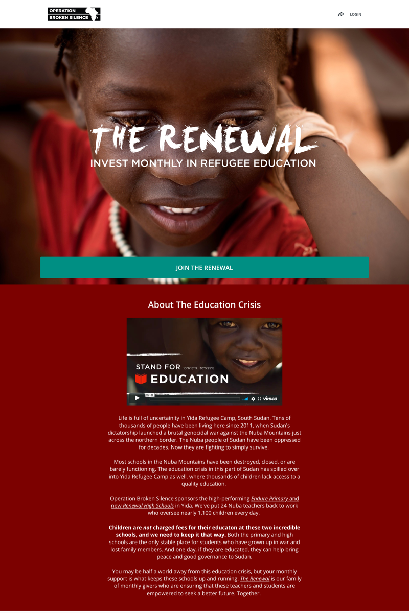 Operation Broken Silence’s Renewal Campaigncampaign image